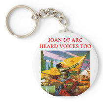 joan of arc voice psycho design keychains