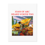 joan of arc voice psycho design post card