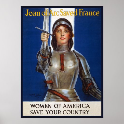 Joan Of Arc Wpa French American Feminism Ads Pinup Poster Zazzle