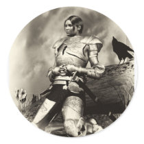 Joan Of Arch Round Stickers