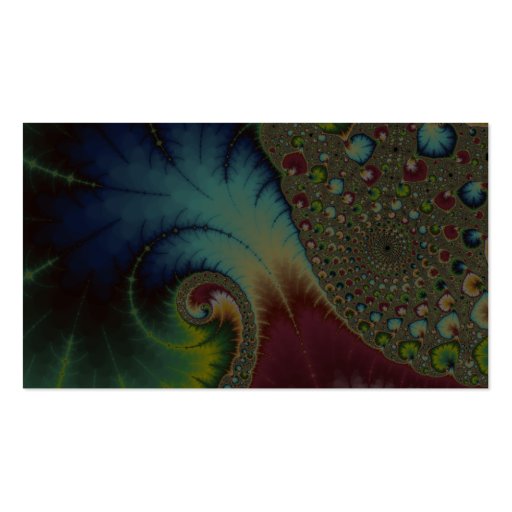 Joanie 50 Fractal Art Business Card Template (back side)