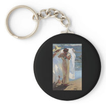 Joaquín Sorolla y Bastida After The Bath Key Chain