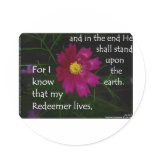 Job 19:25 I know that my Redeemer Lives! Sticker