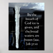Job 37:10 ~ Icicle posters