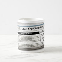 Job Op Gazette Mug by dragonflyWatcher Job Op Gazette Mug
