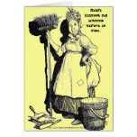 "Job Wanted: HOUSE-KEEPER" Card