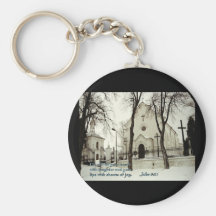 Jobs 8:21 Polish Church Key Chain