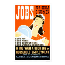 Jobs For Girls Women 1936 WPA posters by lc_wpa Jobs For Girls Women 1936 WPA posters