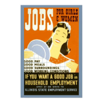 jobs For Girls & Women posters by tnmpastperfect jobs For Girls & Women posters