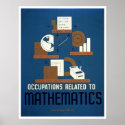 Jobs In Mathematics 1937 WPA posters
