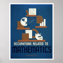 Jobs In Mathematics 1937 WPA Print