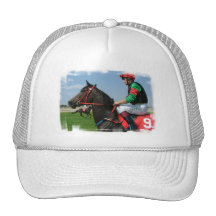 Jockey and Horse Baseball Hat