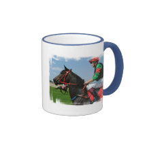 Jockey and Horse Coffee Mug