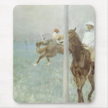 Jockeys Before the Race by Edgar Degas Mouse Pads