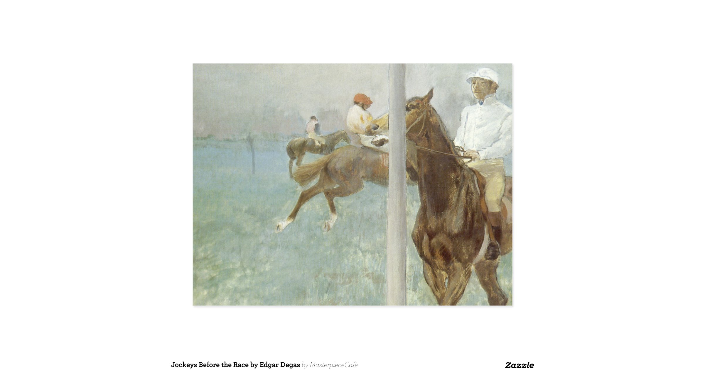 jockeys_before_the_race_by_edgar_degas_postcard