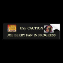 JOE BERRY FAN Bumper Sticker bumper stickers