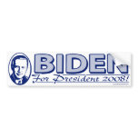 Joe Biden 2008 Flag Bumper Sticker