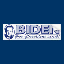 Joe Biden 2008 Flag Bumper Sticker  bumper stickers