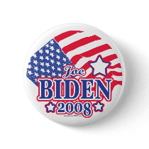 Joe Biden 2008 Flag Button by buttonZup Joe Biden 2008 Flag Button
