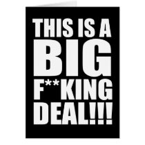 Joe Biden Big Deal F-bomb Greeting Card