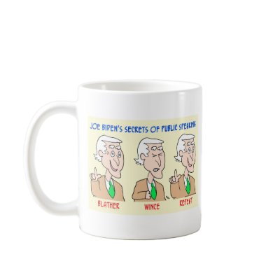 Joe Biden blather wince repeat Mug by rexfmay