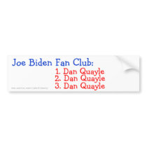 Joe Biden Fan Club: bumper stickers by right4liberty Joe Biden Fan Club: bumper stickers