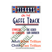 Joe Biden in Gaffe Track Print
