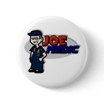 Joe Medic Paramedic Gifts buttons
