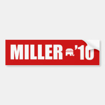 JOE MILLER 2010 BUMPER STICKER