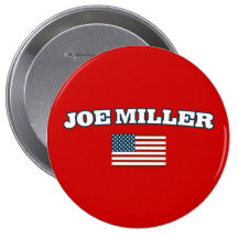 Joe Miller for Senate Patriotic Pinback Button