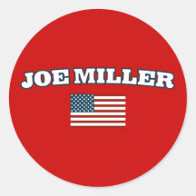 Joe Miller for Senate Patriotic Sticker
