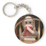 Joe Sock Monkey Keychain