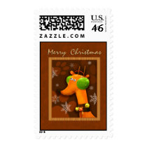 Joe the Christmas Dog Postage Stamp