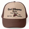 Joe The Plumber Cap-Get Obama Outta.. hats