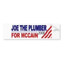 Joe the Plumber for McCain bumper stickers