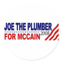 Joe the Plumber for McCain stickers