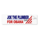 Joe the Plumber for Obama bumper stickers by worldsfair Joe the Plumber for Obama bumper stickers