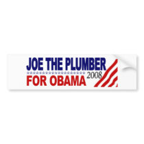 Joe the Plumber for Obama bumper stickers by worldsfair Joe the Plumber for Obama bumper stickers