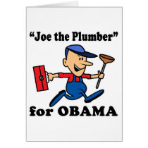 Joe the Plumber for Obama Greeting Cards