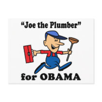 Joe the Plumber for Obama postcards