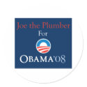 Joe the plumber for Obama stickers by zipflmeister Joe the plumber for Obama stickers