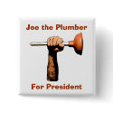 Joe the Plumber  For President buttons