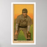 Joe Tinker Baseball Card 1909 Print