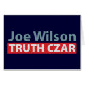Joe Wilson Truth Czar cards