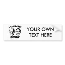 Joebama black bumper stickers