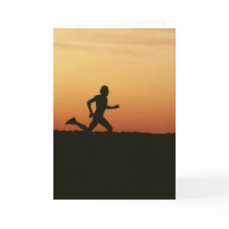 Jogger Greeting Card
