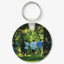 Joggers in the Park keychain
