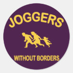 Joggers Without Borders Sticker