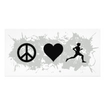 Jogging 1 photo card template