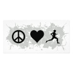 Jogging 1 photo card template